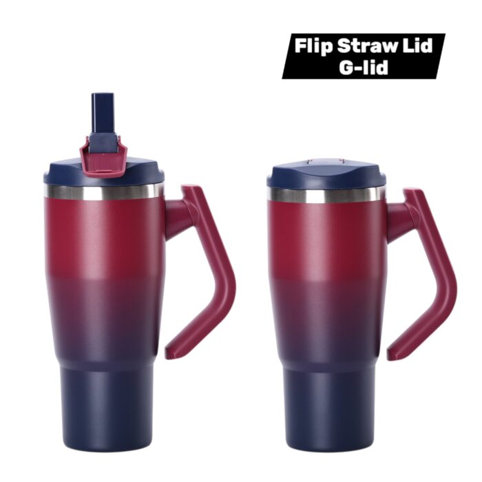 32oz Purple Gradient Blazer Tumbler - Image 4