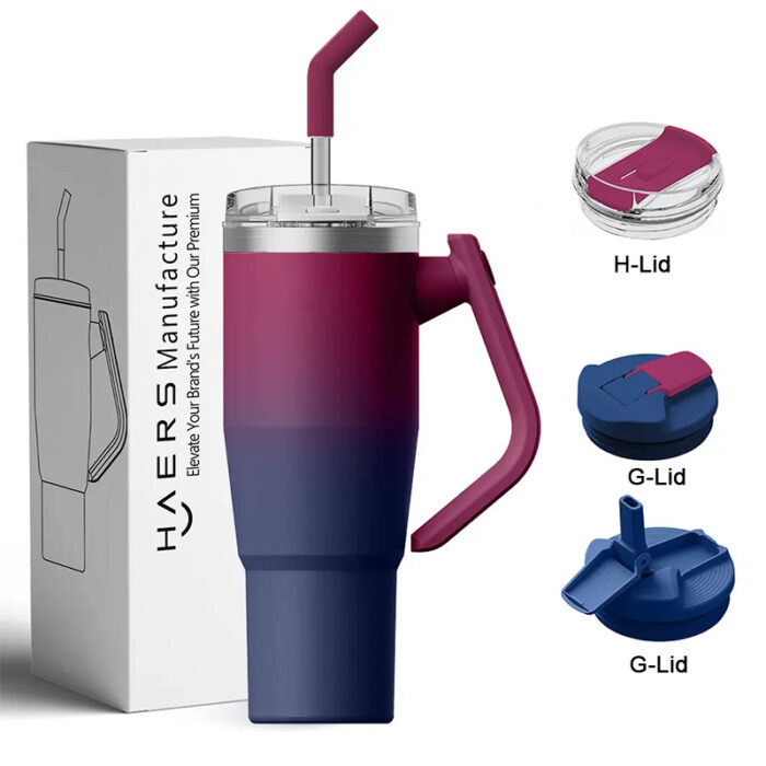 40oz Purple Gradient Blazer Tumbler - Image 2
