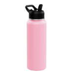 1000ML Pink Stainless Sports Water Bottle