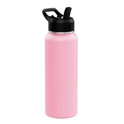 1000ML Pink Stainless Sports Water Bottle