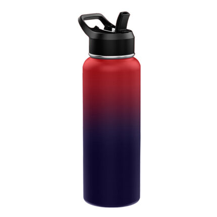 1000ML Purple Gradient Stainless Water Bottle