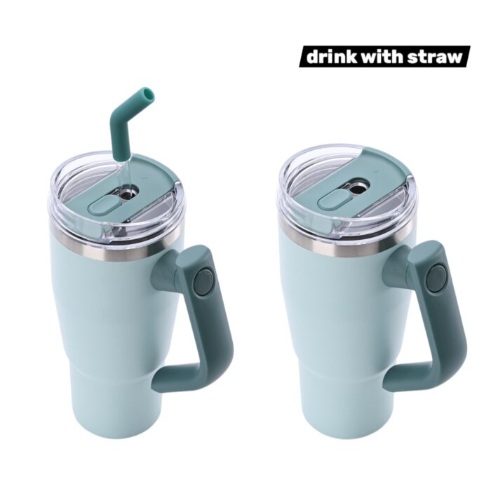 40oz Morandi Blue Blazer Tumbler - Image 4