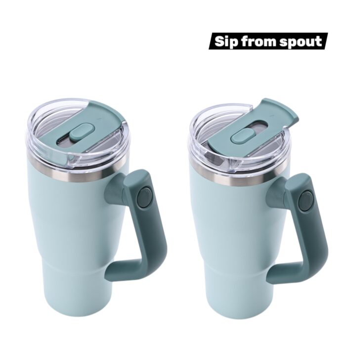 40oz Morandi Blue Blazer Tumbler - Image 5